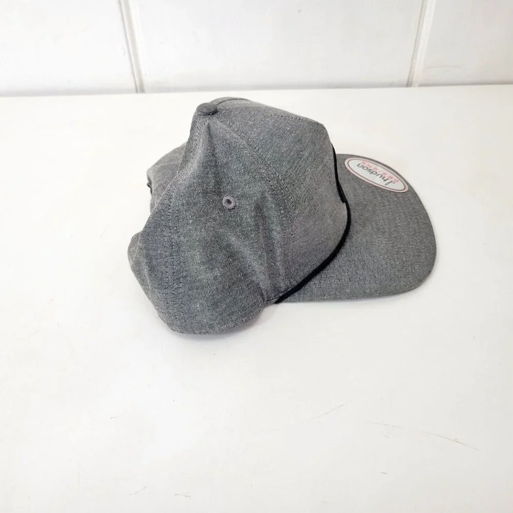 d. Hudson Designs Gray Snapback Cap NWT - Picture 3 of 8